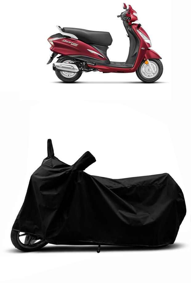 Image of Heavy Duty Waterproof Scooty & Bike Cover for Hero Destini - UV Resistant, Dustproof & Rain Protection, All-Weather Outdoor Cover for Bikes & Scooty with Buckle Straps