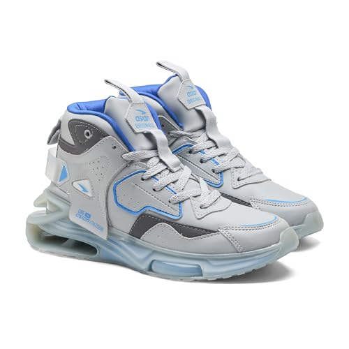 Image of ASIAN Basket-11 Men's Mid-Top Sneakers with Full TPU Sole, Dual-Pillar Bounce Cushioning, Memory Foam Shoes, Premium Design and Arch Support for Sports