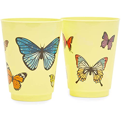 Plastic Cups For Butterfly Birthday Party (16 Oz, 16 Pack) #TOP4