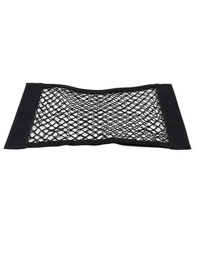 Filet de rangement pour siège de voiture en maille élastique auto-agrippante 60x25 cm