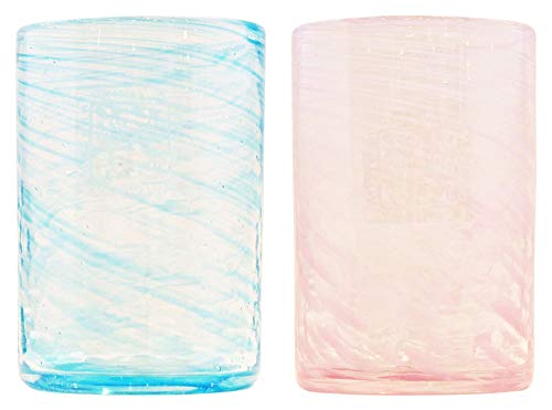 Genkawa Genkichi Kobo Vaso Recto 2 Pzas Rosa Agua