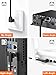 CableCreation Cat6 Ethernet Extension Cable, Shielded 8P8C Ethernet Cord Patch Cable, 1.6FT/0.5M Down Angle, Black