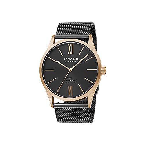 Strand By Obaku Bradford Night Quartz Black Round Dial Mens Watch - S720GXVBMB (B097HKB2YM) Amazon Price History, Amazon Price Tracker