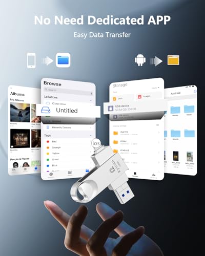 Clé USB pour iPhone 128GO pour vider la mémoire saturée sans application - 2