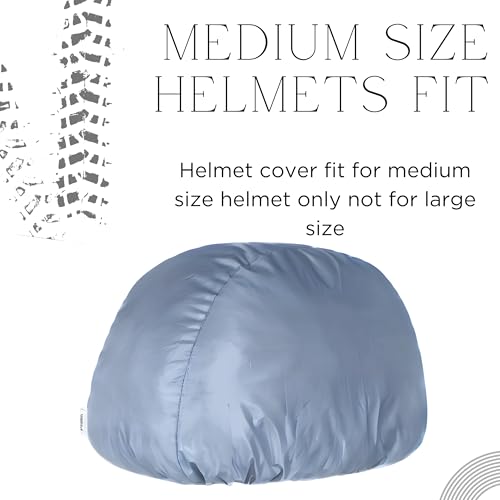 Image of Polyester Helmet Cover - Protects from Dust, Rain, Scratches | Dustproof Waterproof Lightweight and Durable Secure Universal Size Helmet Storage Bag for Motorcycles