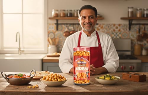 Image of Rani Roasted Makhana (Fox Nut /Popped Lotus Seed) Peri Peri Flavor 2.6oz (75g) Ready to eat, Hand Picked Foxnuts ~ High in Protein | Vegan | Gluten Friendly | NON-GMO | Kosher | Indian Origin