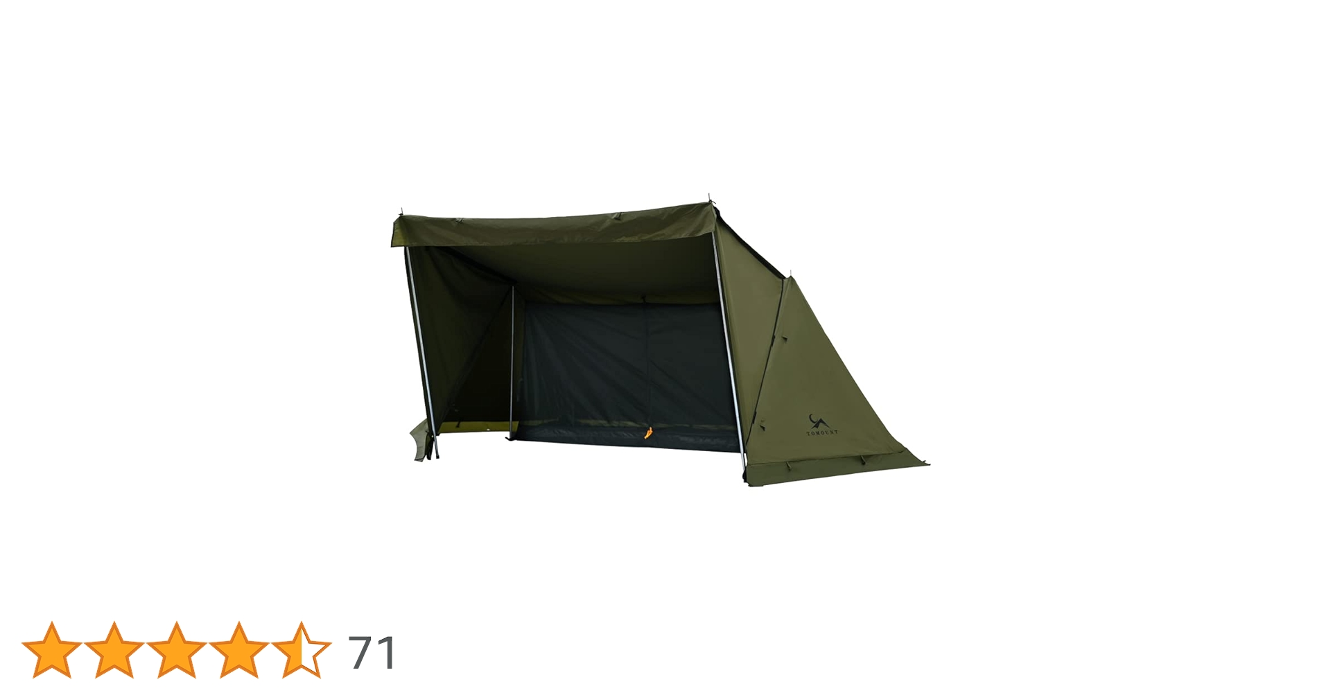 未開封品TOMOUNT KAKU TENT TC素材 サイドウォール付きグリーン Amazon.co.jp: TOMOUNT パップテント : スポーツ＆アウトドア