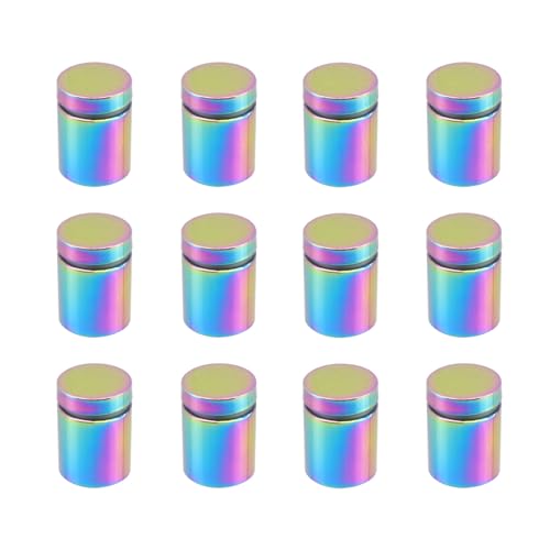 Image of Antrader Stainless Steel Standoff Screws,3 /4 inch x 1 inch Wall Standoffs for Advertising Board Hanging Acrylic Picture Frame,12Pcs