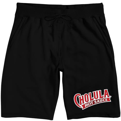 Cholula Hot Sauce Original Logo Men's Black Sleep Pajama Shorts