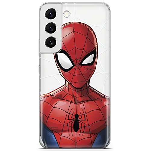 ERT GROUP Coque de téléphone Portable pour Samsung S22 Original et sous Licence Officielle Marvel Motif Spider Man 012 Parfaitement adapté à la Forme du téléphone Portable, partiel imprimé