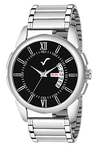 Image of WRIGHTRACK New Generation Analog Day Date Functioning /Working Stainless Steel Chain Watch for Men & Boys