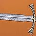 Daemon Dark Sister Sword Replica with Display Wall Plaque Inspired by Daemon Targaryen, Medieval Fantasy Collectible, Decorative Etching Pattern Blade