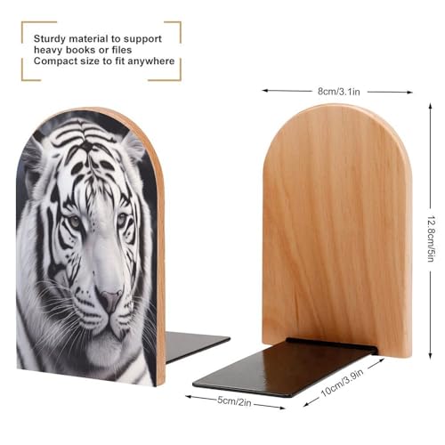 Sujetalibros de tigre blanco universal para evitar caídas de libros pesados 3