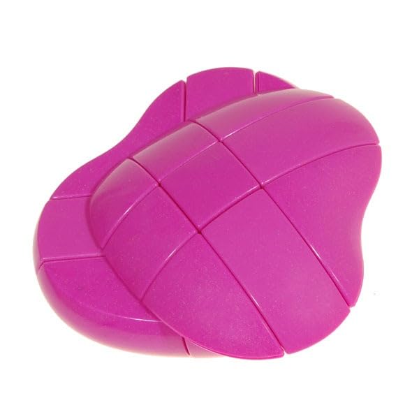 rosa♡ HAWKISTER Kid Yj 3X3 Red Love Heart Shaped Twist Magic Cube