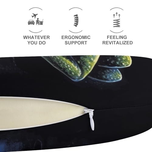 Almohada espuma viscoelástica tamaño único para viaje miniatura 5