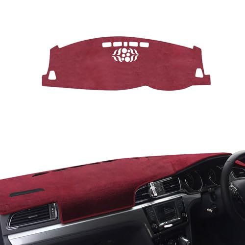 ボルボ V60(without HUD)2019-2023 ダッシュボードマット ダッシュボード 保護マット ダッシュボード カバー フランネル素材 肌に優しい 脱毛なし お手入れが簡単 内装パーツ 車種専用設計 1Pセット (red)