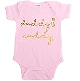 Mumsy Goose Baby Girl Bodysuit Daddys Caddy Pink Baby Bodysuit