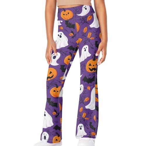 Girls Flare Leggings School to Soccer Practice Stretch High Waisted Comfort Active Sport Dance Yoga Pants