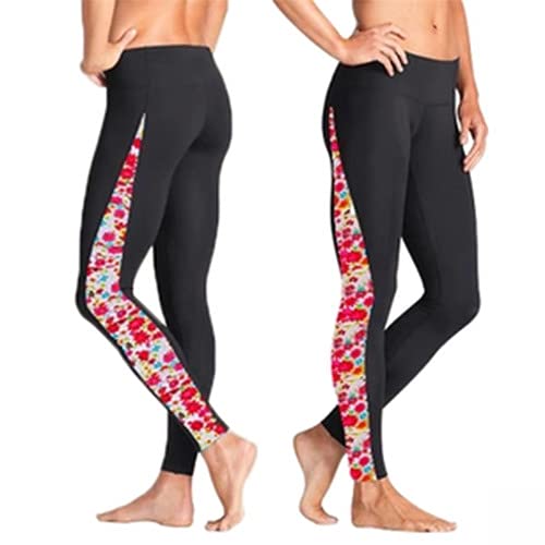Legou Women’s Wetsuit Pants High Waisted Swim Pants Swim Swim Tights Leggings Black Floral Size M