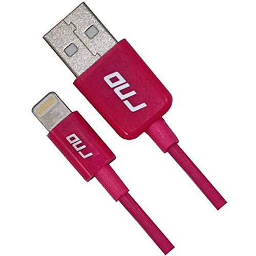 RND Power Solutions Power Solutions Apple Certified Lightning USB 3.3Ft Cable for Iphone (11, Pro, Max, XS, Max, XR, X, 8, Plus, 7, Plus, 6, 6S) Ipad (Pro, Air, Mini) and iPod (3.Feet/1 Meter/Pink)