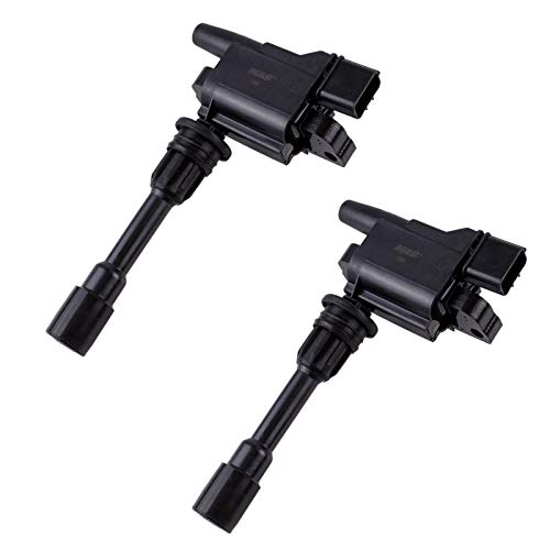 MAS Set of 2 Ignition Coils Pack Compatible with Protege Protege5 L4 2.0L Miata 1.8L DOHC Replacement for UF408 C1340 FP85-18-100C