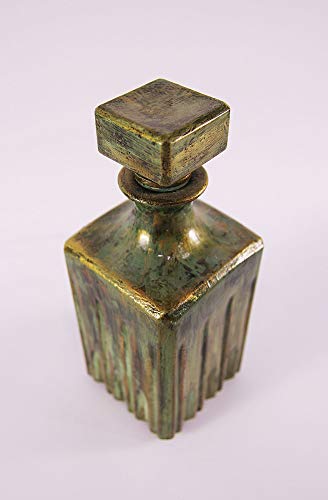 Exquisite Handmade Floral Decoupage Liqueur Carafe - Mediterranean Style Home Decor - Image 3