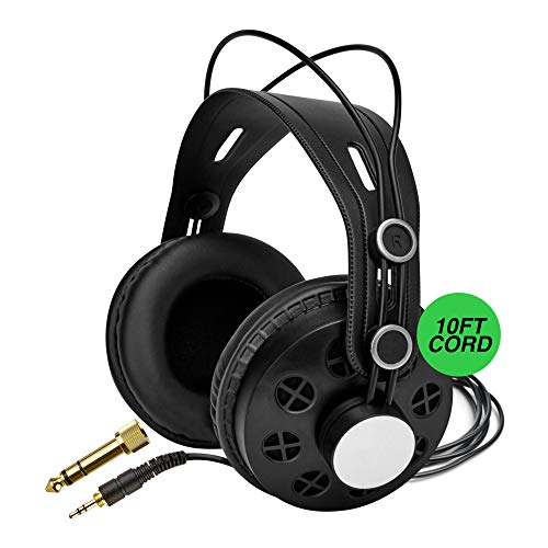 Knox Gear Open-Back Studio Headphones TX-200 - Recording, Music and Gaming Headphones