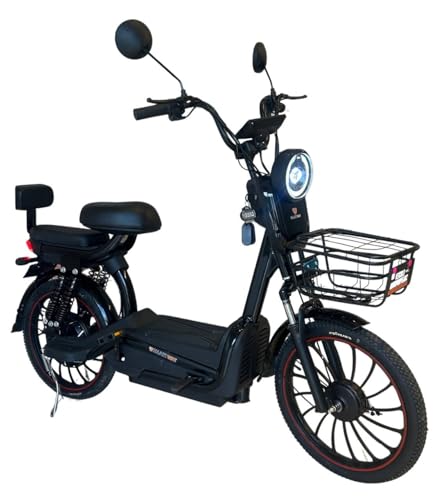 Bicicleta Elétrica Work 500w Adulto Sem CNH Scooter (Preto)