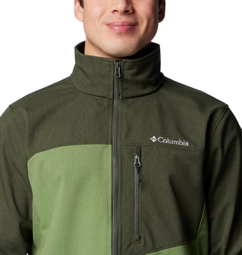 Columbia Men's Cruiser Valley II Softshell, Canteen Heather/Greenscape Heather, Small4