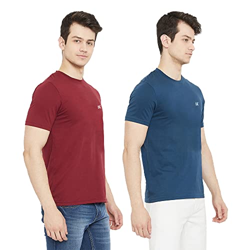 Image of Cotton Solid Regular Fit Half Sleeve T-Shirts for Men