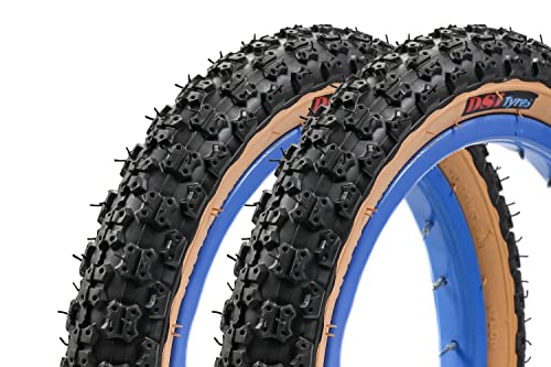 2 Stück 14 Zoll Fahrrad Reifen 14x2.125 MTB Mountain Bike Kinderrad 54-254 schwarz braun Cover