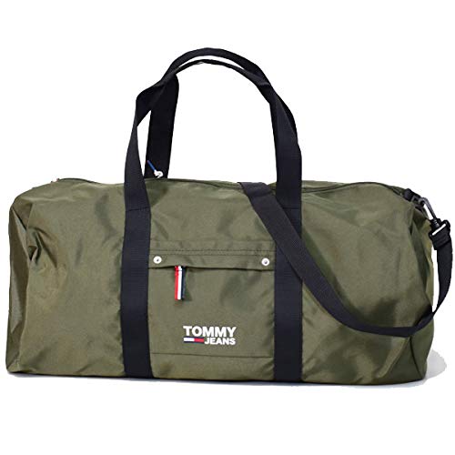 トミーヒルフィガー バッグ   ポリエステル 2way 斜めがけ ショルダー ボストンバッグ グリーンマルチ 日本未発売モデル E38AM05012 Amazon | [トミーヒルフィガー] バッグ ポリエステル 2way 斜めがけ