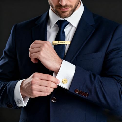 Mancuernillas personalizadas para hombre con caja de madera miniatura 6