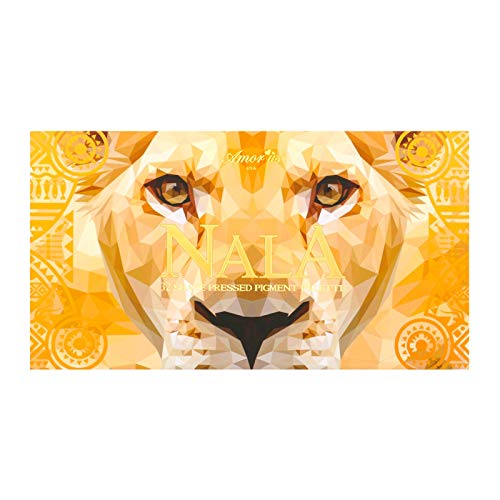 Amor Us NALA Pressed Pigment Palette Eyeshadow Palette con 32 Pigmentos BRIGHTS