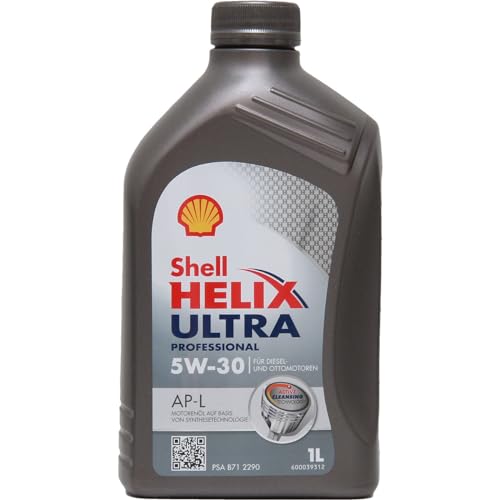SHELL Huile moteur Helix 5W-30 Huile entièrement synthétique Huile ACEA C2 Ultra Prof AP-L 1 L