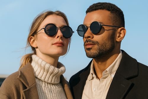 Image of Adjustable Shades Glasses Tint Rounded Polarized Uv400 Lenses Nd Filter Sunglasses 1-9 Gears Beach Eyewear Unisex