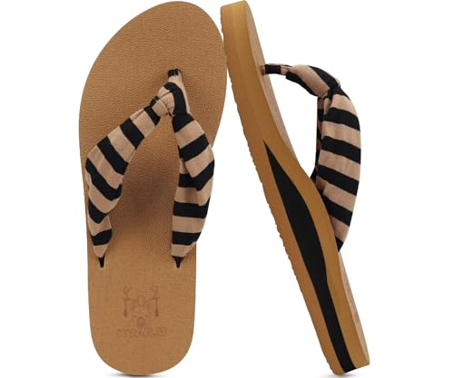 KuaiLu Flip Flops Women Arch Support Yoga Mat...