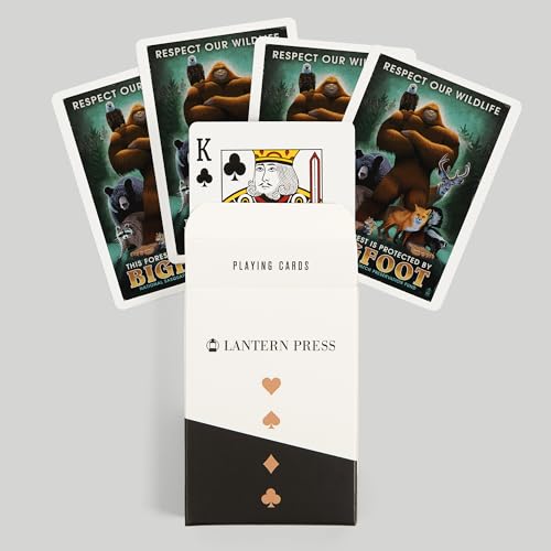 Baraja de Póker Respeto a la Vida Silvestre Bigfoot 52 Cartas miniatura 6