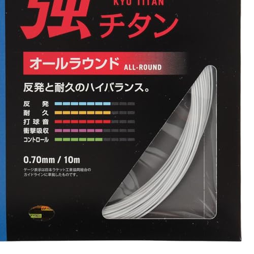 YONEX Unisex - Adult BG65 Ti Badminton String Set 10m White Tennis String, One Size - Image 2