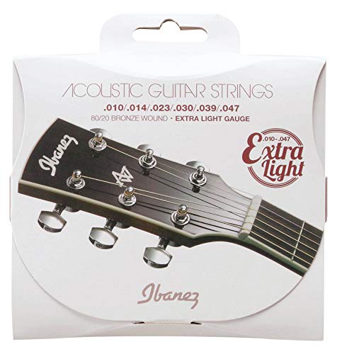 Ibanez IACS61C Jeu de cordes pour guitare acoustique, 6 cordes/Extra Light, à revêtement - Les Beatles, Paul McCartney, John Lennon, RIngo Starr, George Harrison Ibanez IACS61C Jeu de cordes pour guitare acoustique, 6 cordes/Extra Light, à revêtement