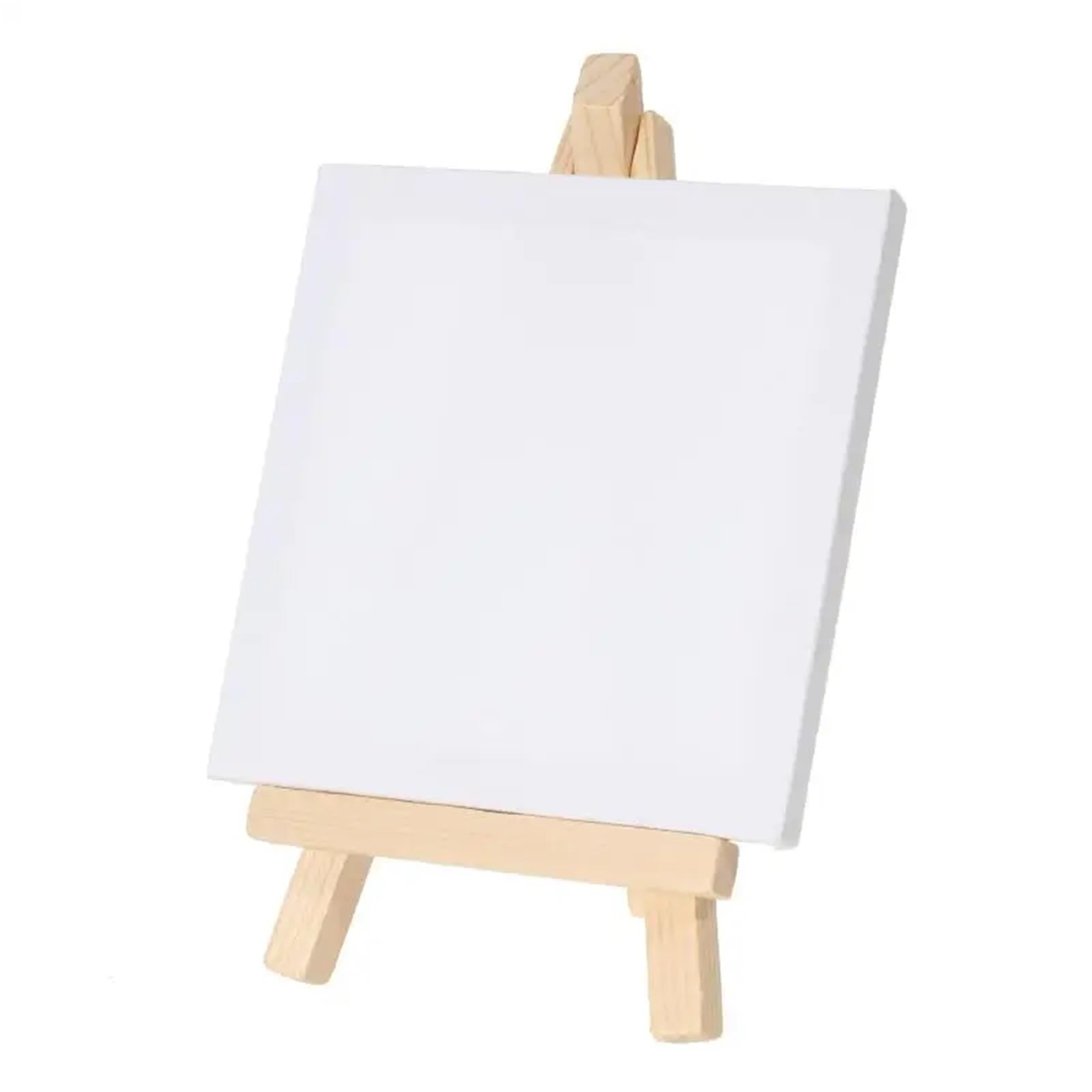 Malleinwände, 24-teilig, Mini-Staffelei-Set, 12,7 cm mit 7,6 x 7,6 cm Leinwand zum Malen (10 x 10 cm)