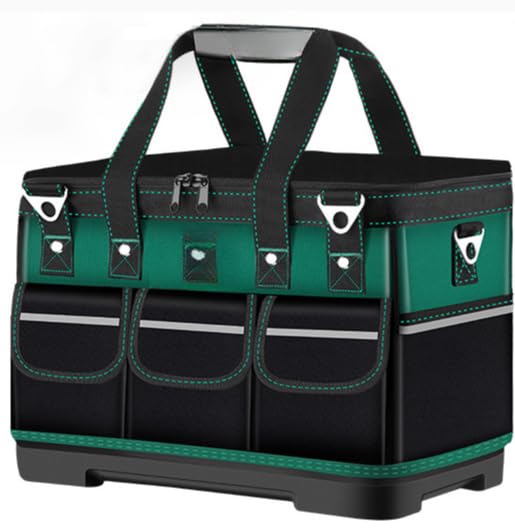 Bolsa de Ferramentas Profissional – Lona Reforçada, Portátil, Multiuso para Eletricista e Manutenção (14Pol)