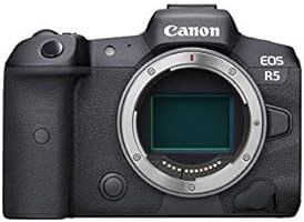 Canon EOS R5 Full-Frame Mirrorless Camera with 8K Video, 45 Megapixel Full-Frame CMOS Sensor, DIGIC X Image Processor,...