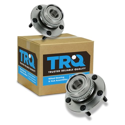 Image of TRQ Rear Driver and Passenger Side Wheel Bearing and Hub Assembly Set 2 Piece Compatible with 2005-2010 Kia Sportage FWD 2005-2009 Hyundai Tucson FWD