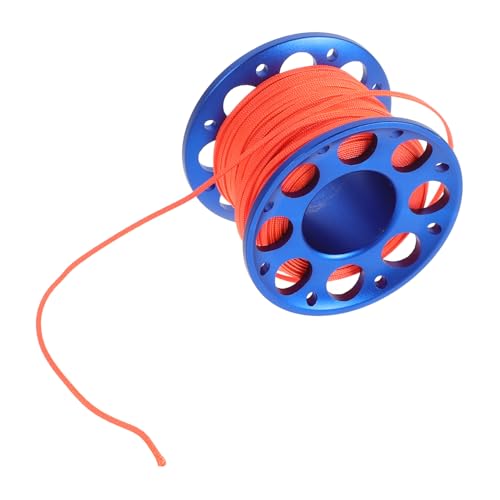 COOLHIYA Dive Line Holder Spool Compact Aluminum Alloy Elephant Wire Pulling Wheel for Scuba Diving