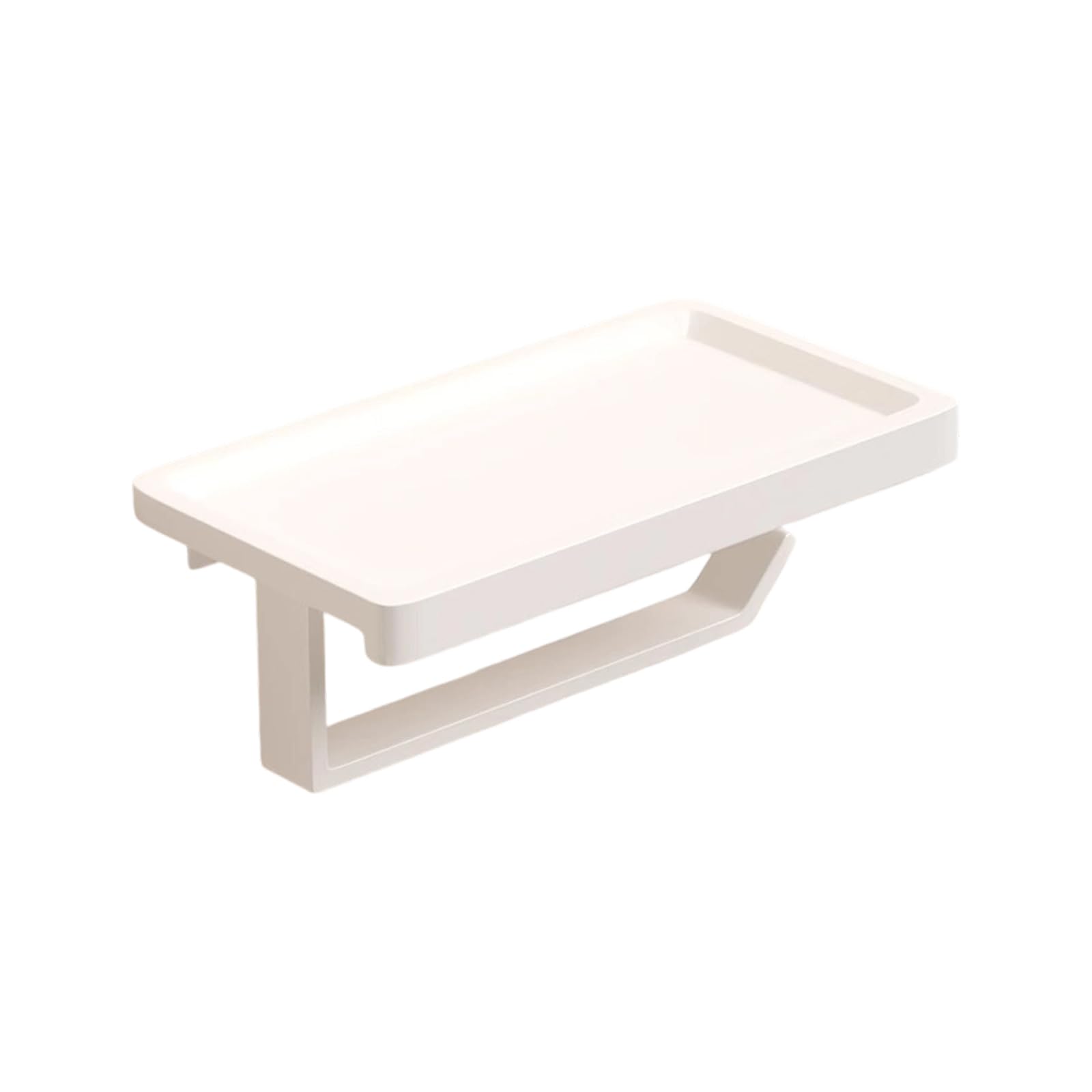 CUNZJIA Strong Adhesive Wall Mounted Holder with Storage Shelf Space Aluminum Rack for Bathroom Organization