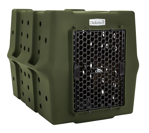 Dakota 283 Crate - Canine Rough and Tough Economy Kennel (Olive, Large)