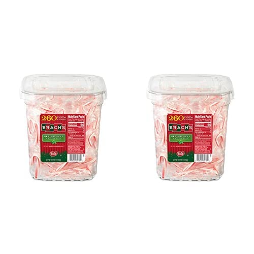 Brach's Mini Candy Canes Tub, 260 Count (Pack of 2