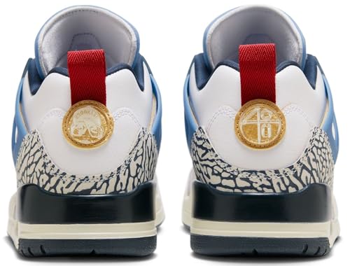 NIKE Jordan Spizike Low Men's Shoes (HM3712-164, White/Armory Navy/Aegean Storm) Size 9.54