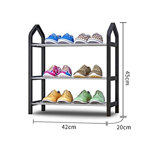 Organizador Minimalista de Zapatos, Tubo de Acero Inoxidable para el hogar, fácil de Instalar, extraíble, superalmacenamiento, Estante para Zapatos